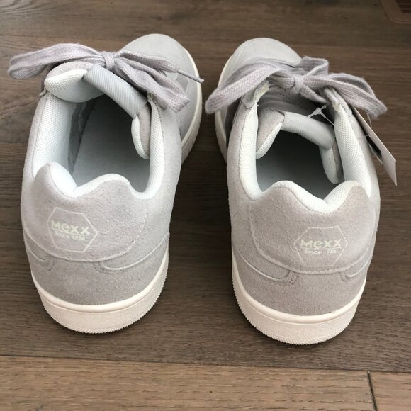 Mexx Hawk Casual Lace Up Sneakers w Imitation Leather Uppers in Grey Sz 9 - Picture 3 of 12